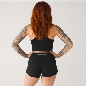 Lululemon Run: Speed Short Block-It Pocket 2.5" Black sz 8